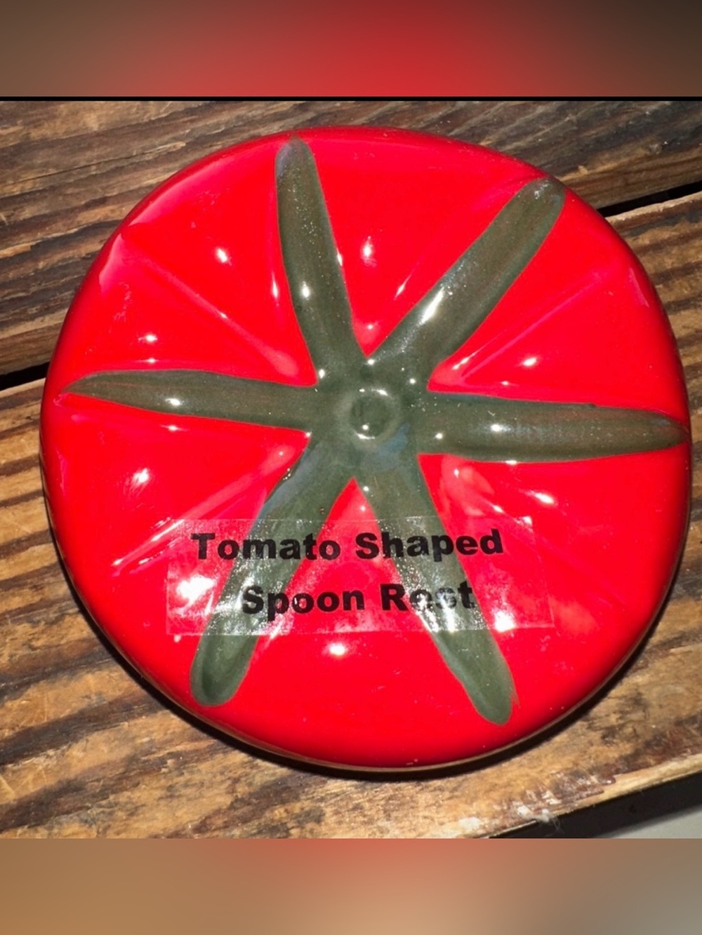 Tomato-Shaped Spoon Rest - New